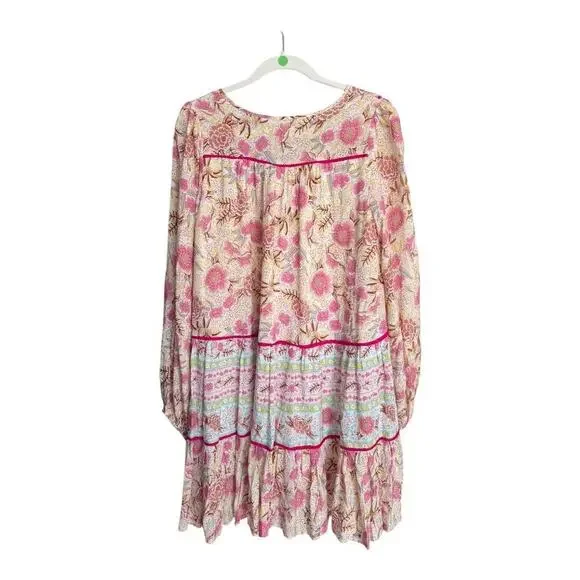 Karlie Long Sleeve Tiered Dress - Size Small - Picture 2 of 3